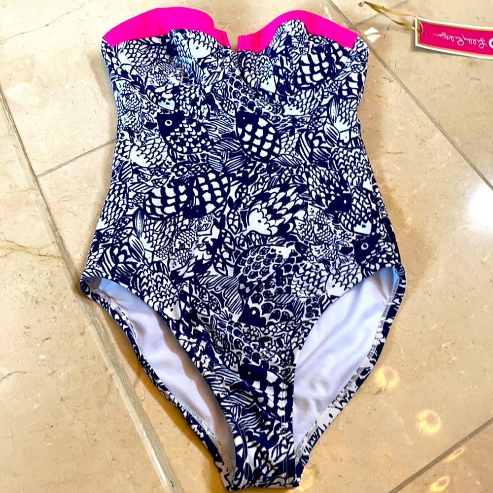 Lilly Pulitzer for target strapless bathing suit